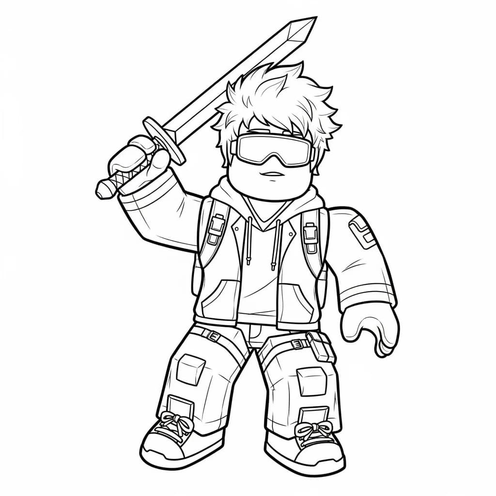 Desenhos de Roblox para imprimir e colorir