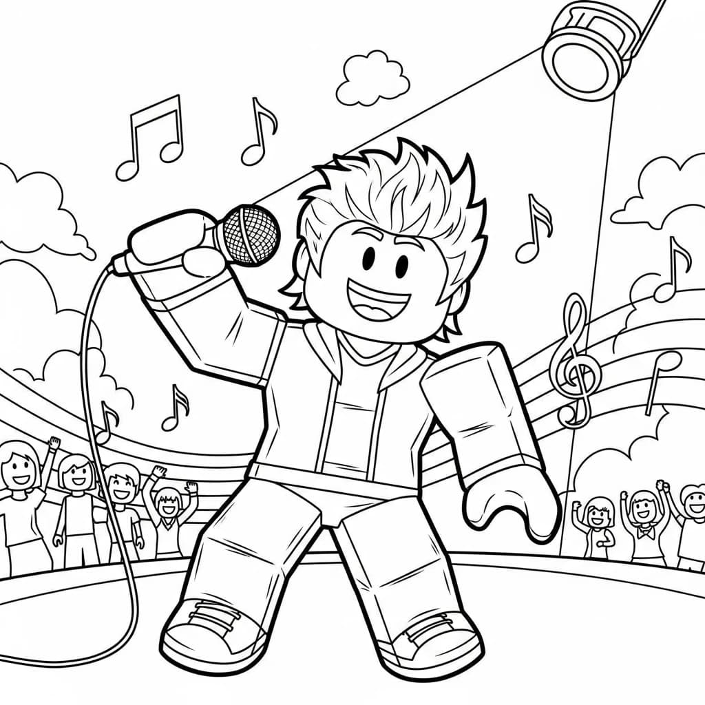 Desenhos de Roblox para imprimir e colorir