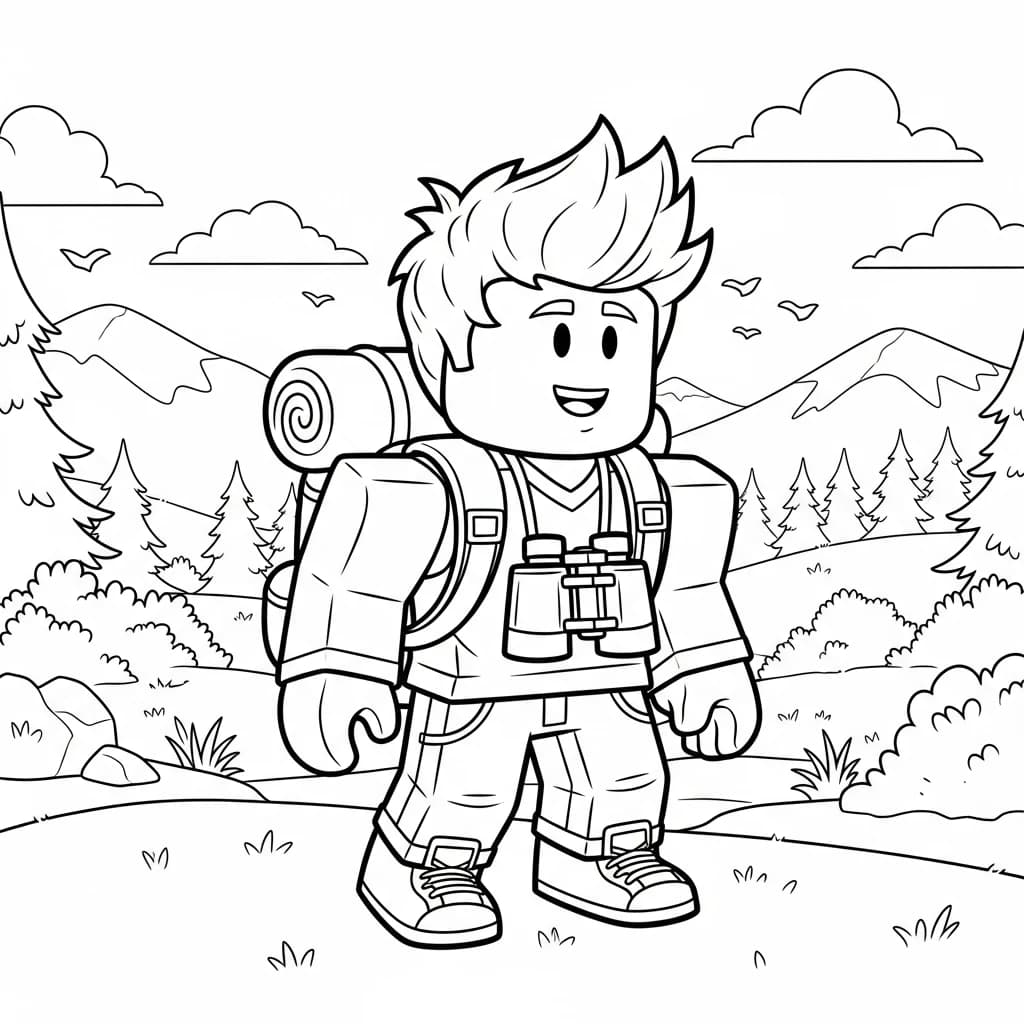 Desenhos de Roblox para imprimir e colorir
