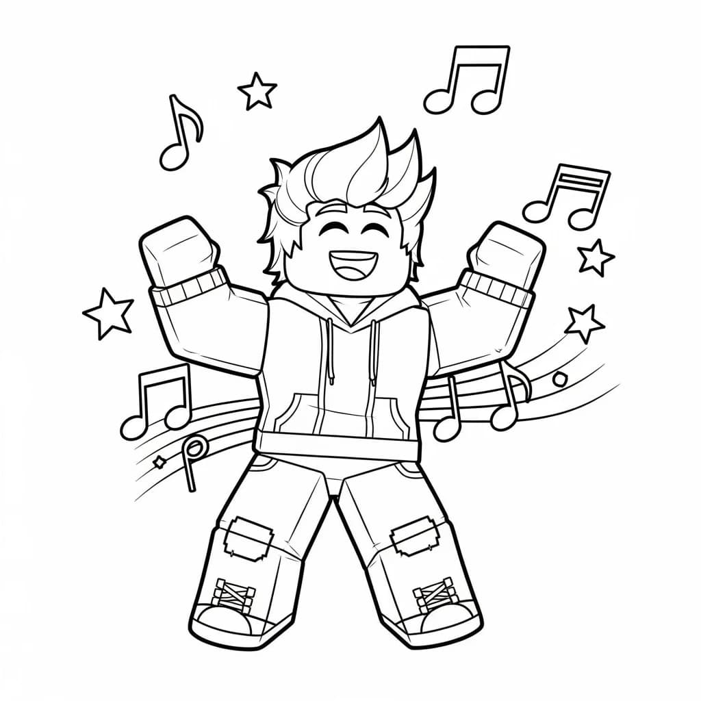 Desenhos de Roblox para imprimir e colorir