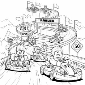 Desenhos de Roblox para imprimir e colorir