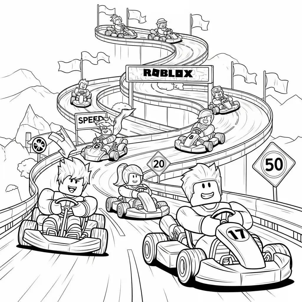 Desenhos de Roblox para imprimir e colorir