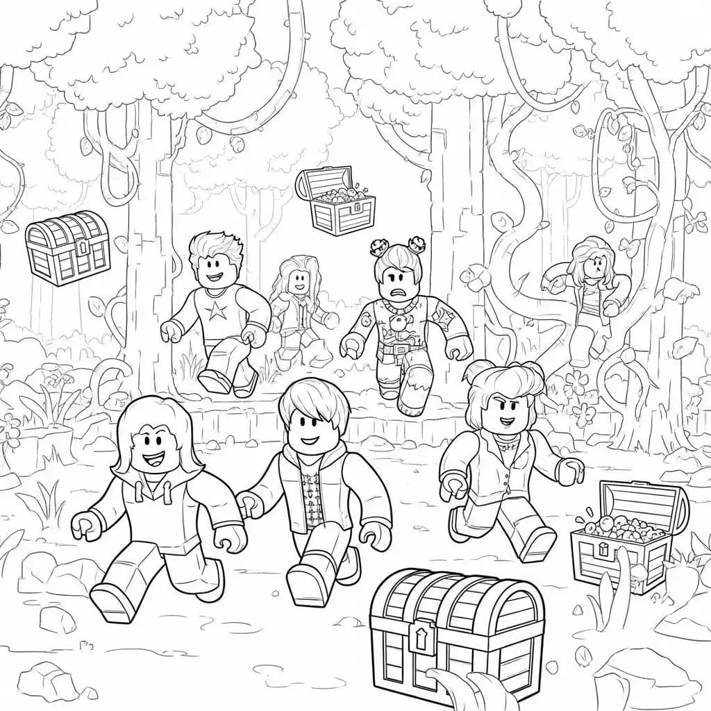 Desenhos de Roblox para imprimir e colorir