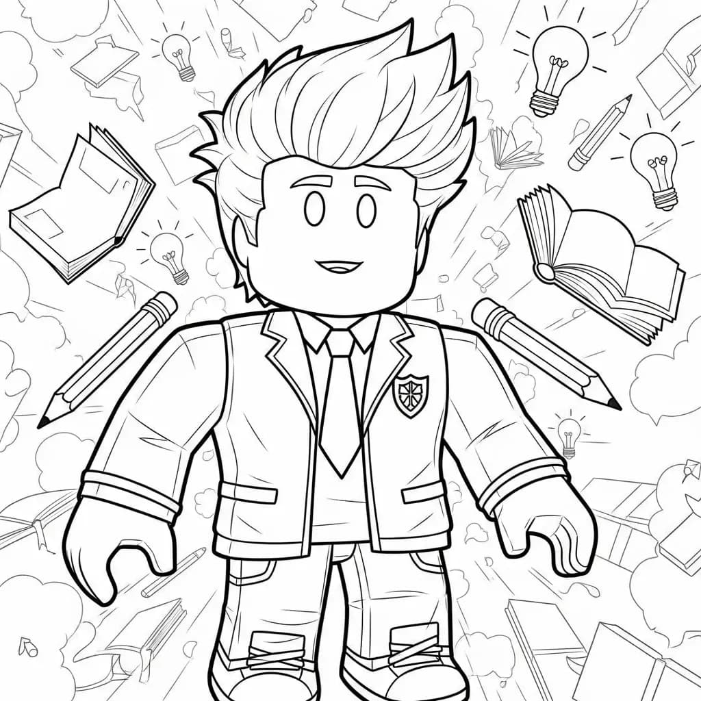 Desenhos de Roblox para imprimir e colorir