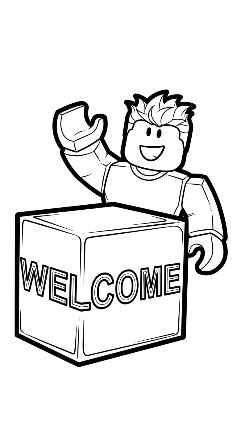 Desenhos de Roblox para imprimir e colorir