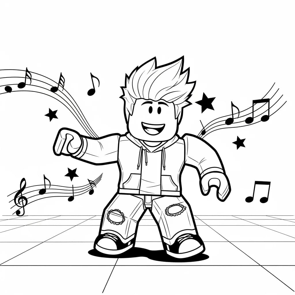 Desenhos de Roblox para imprimir e colorir