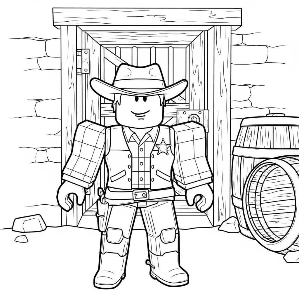 Desenhos de Roblox para imprimir e colorir