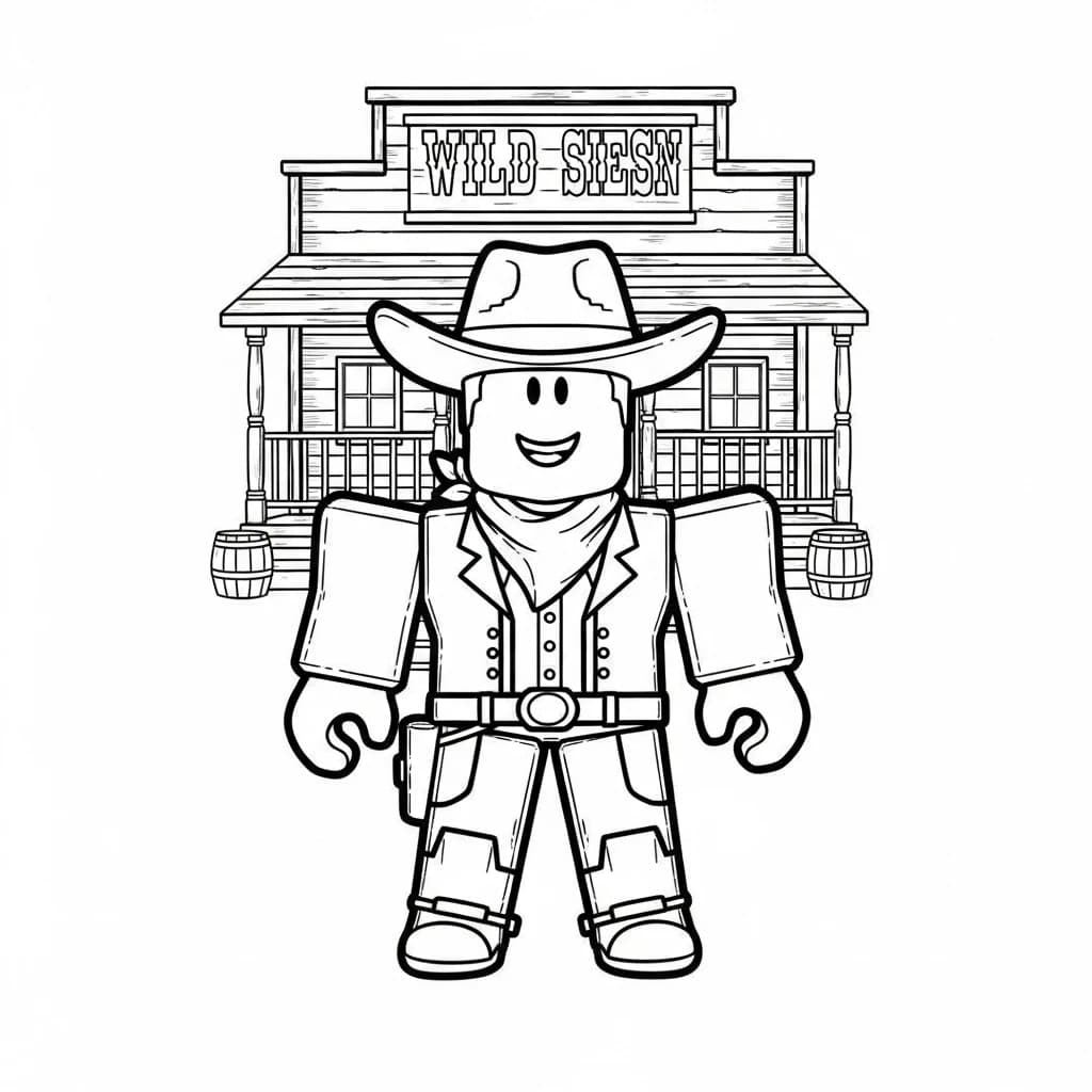 Desenhos de Roblox para imprimir e colorir
