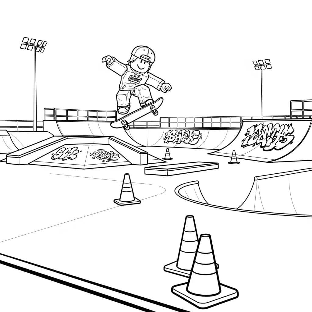 Desenhos de Roblox para imprimir e colorir