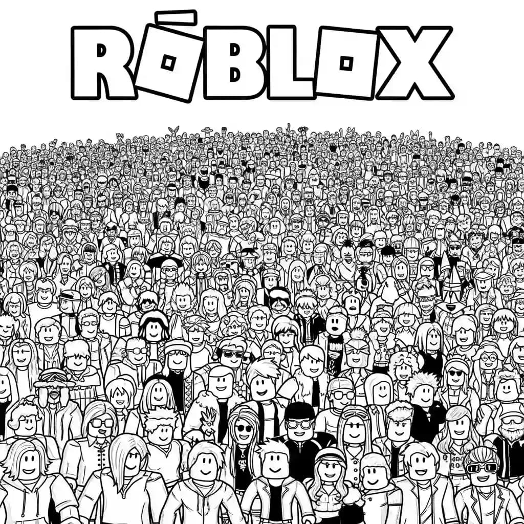 Desenhos de Roblox para imprimir e colorir