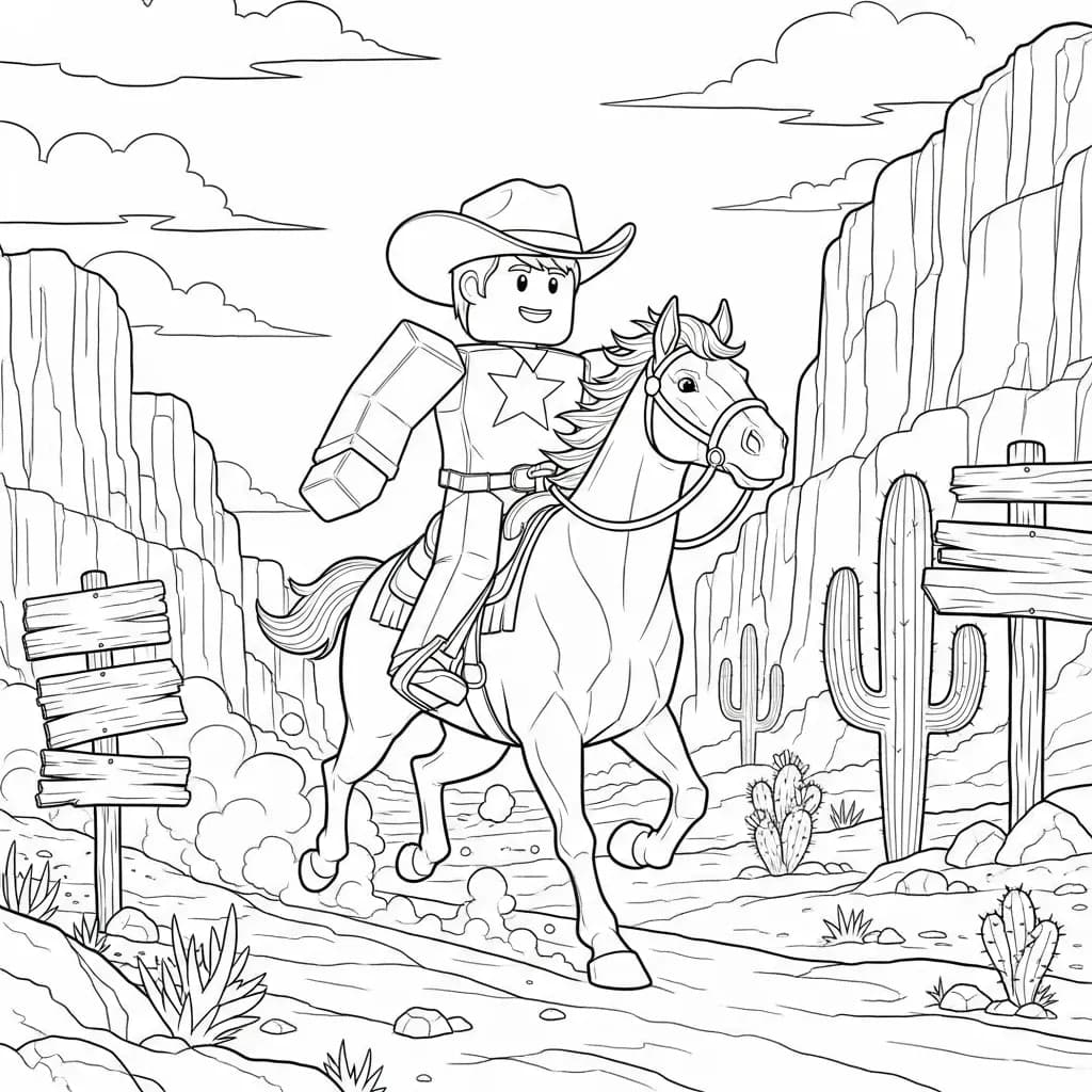 Desenhos de Roblox para imprimir e colorir