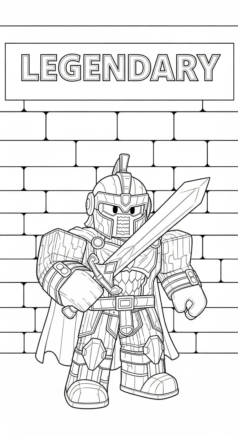 Desenhos de Roblox para imprimir e colorir