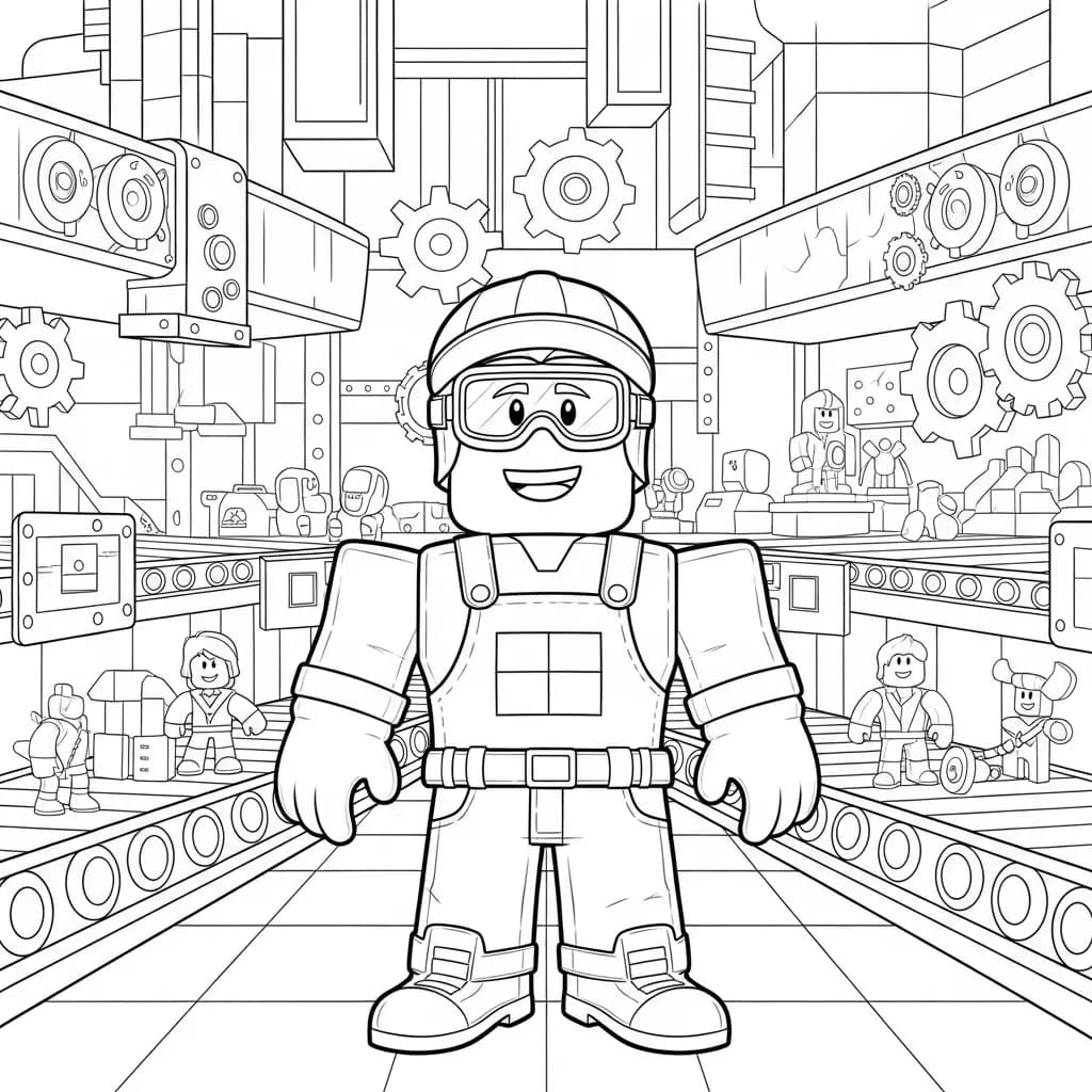 Desenhos de Roblox para imprimir e colorir