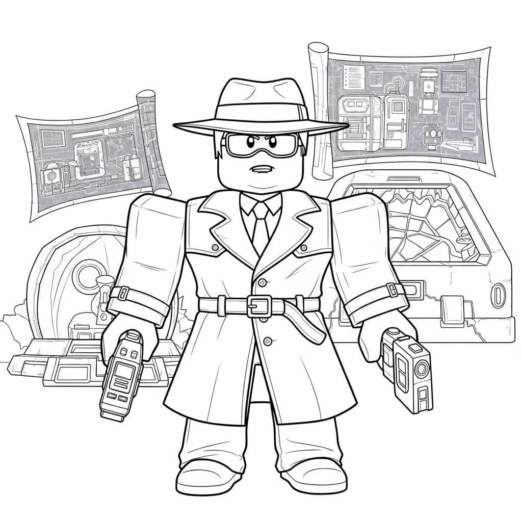 Desenhos de Roblox para imprimir e colorir