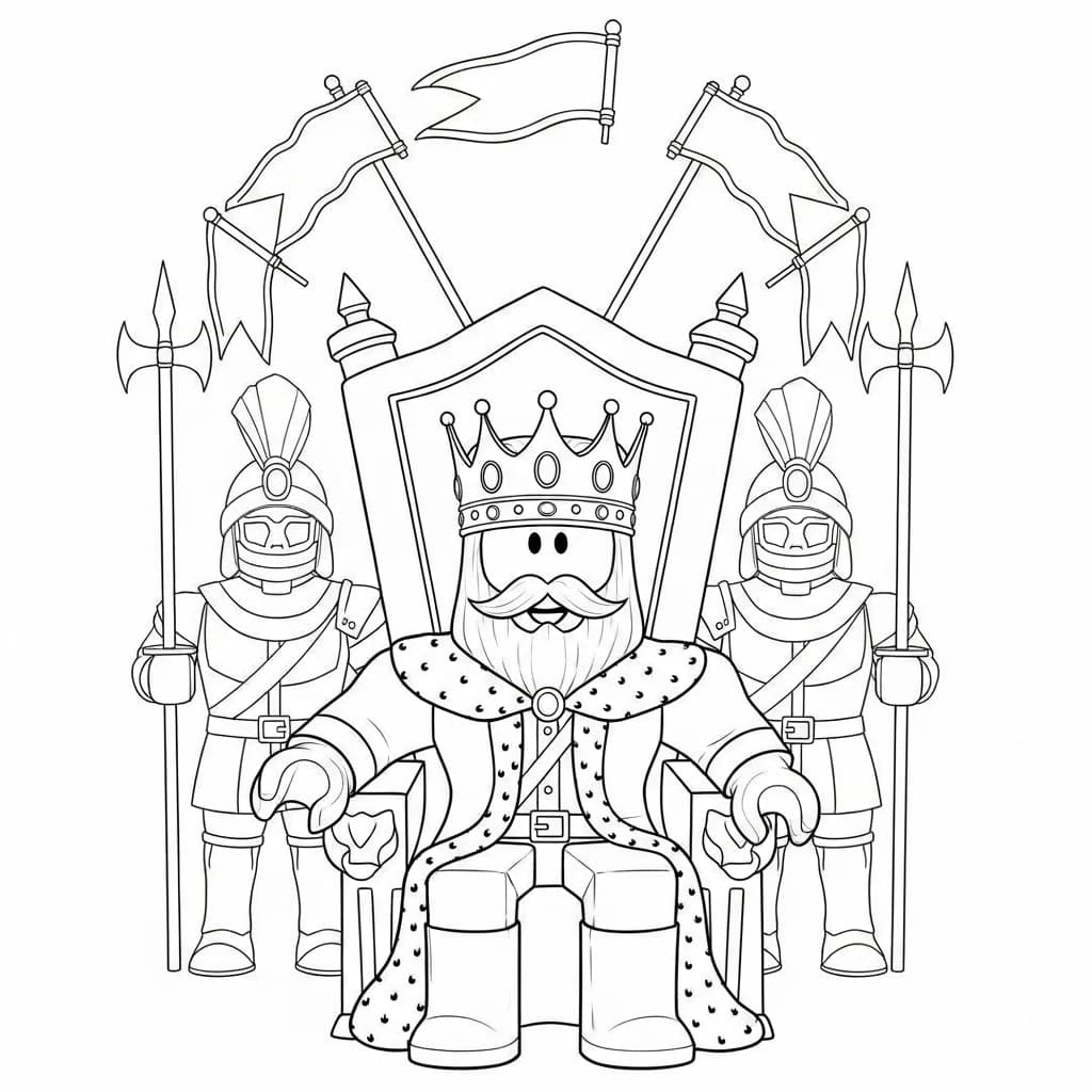 Desenhos de Roblox para imprimir e colorir