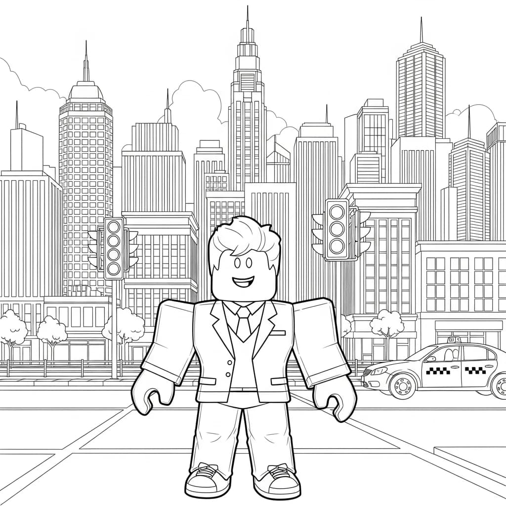 Desenhos de Roblox para imprimir e colorir