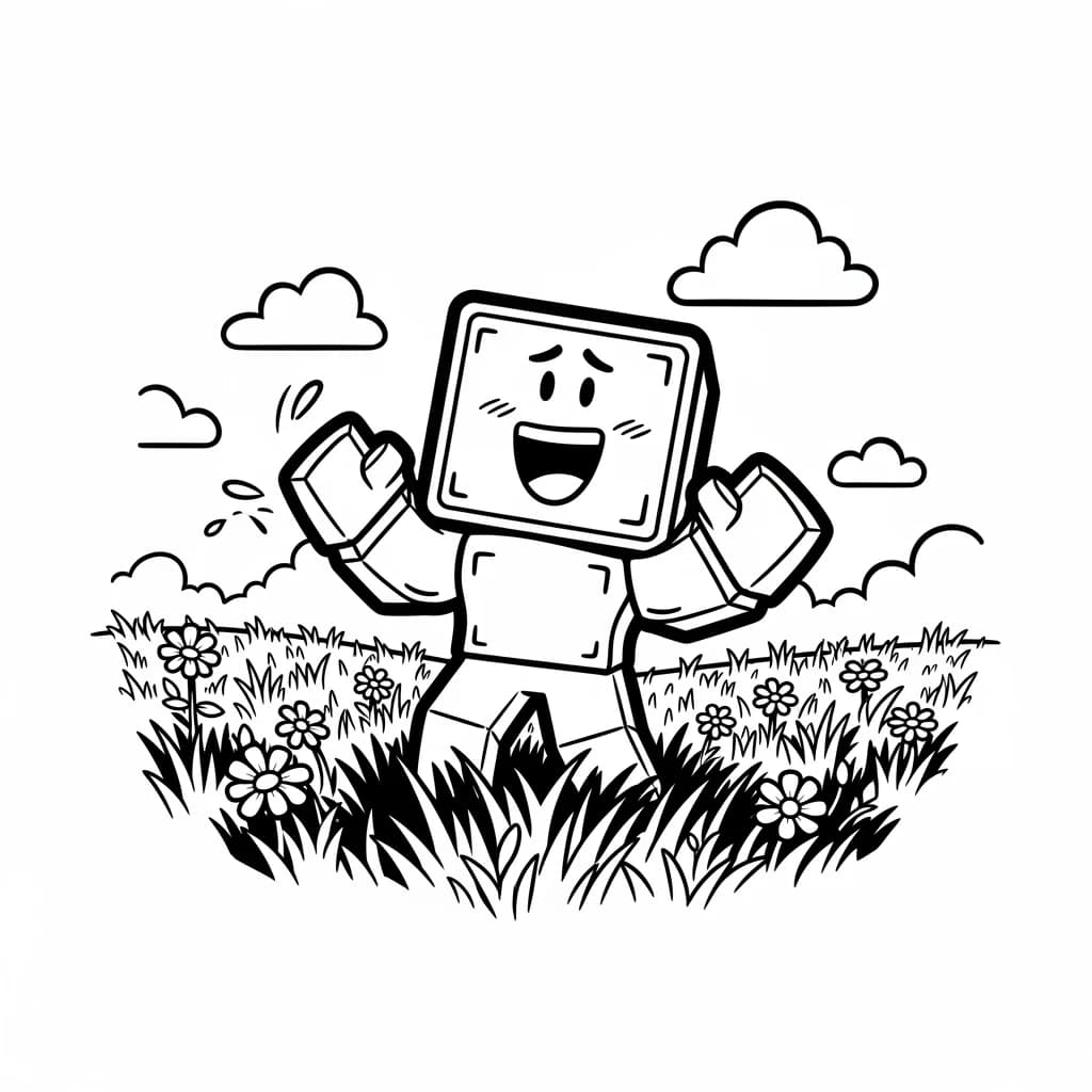 Desenhos de Roblox para imprimir e colorir