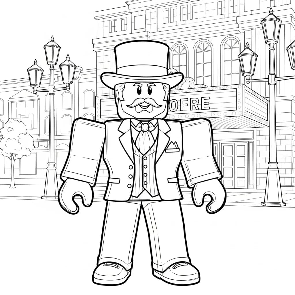 Desenhos de Roblox para imprimir e colorir