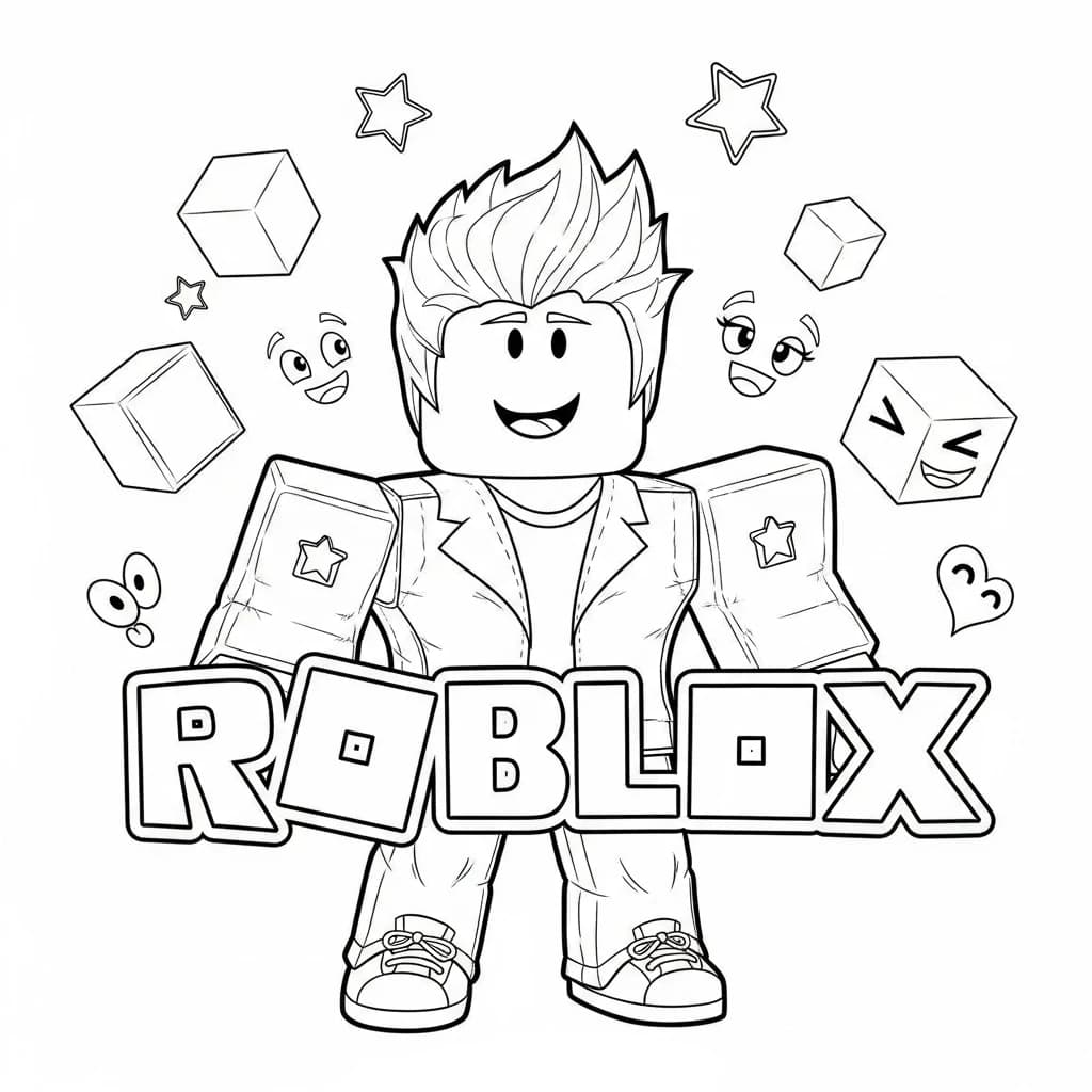 Desenhos de Roblox para imprimir e colorir