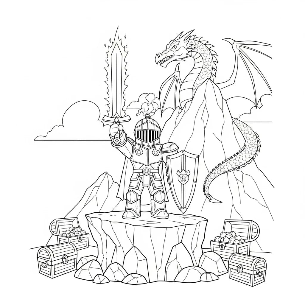 Desenhos de Roblox para imprimir e colorir