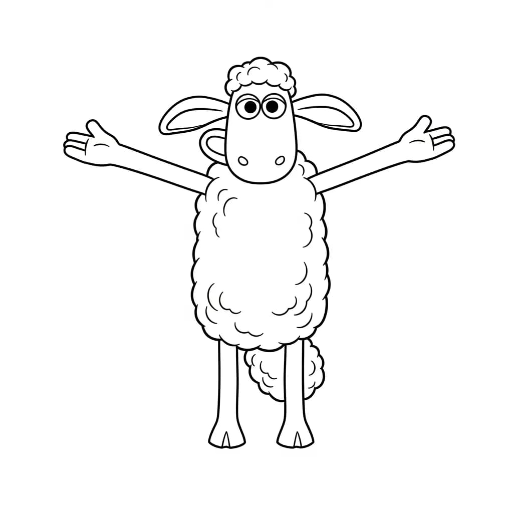 Shaun o Carneiro – Desenhos para Colorir