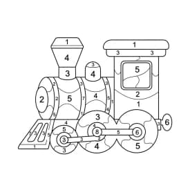 desenho de Toddlers para imprimir e colorir