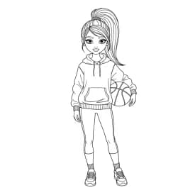 desenho de Top Model para colorir