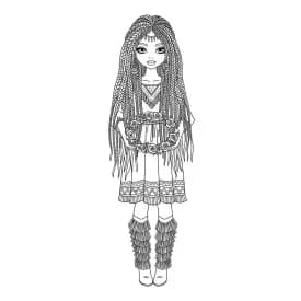 desenho de Top Model para colorir