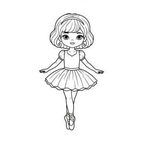 desenho de Top Model para colorir