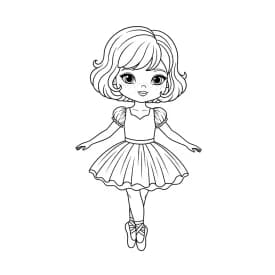 desenho de Top Model para colorir