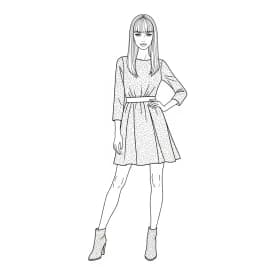 desenho de Top Model para colorir