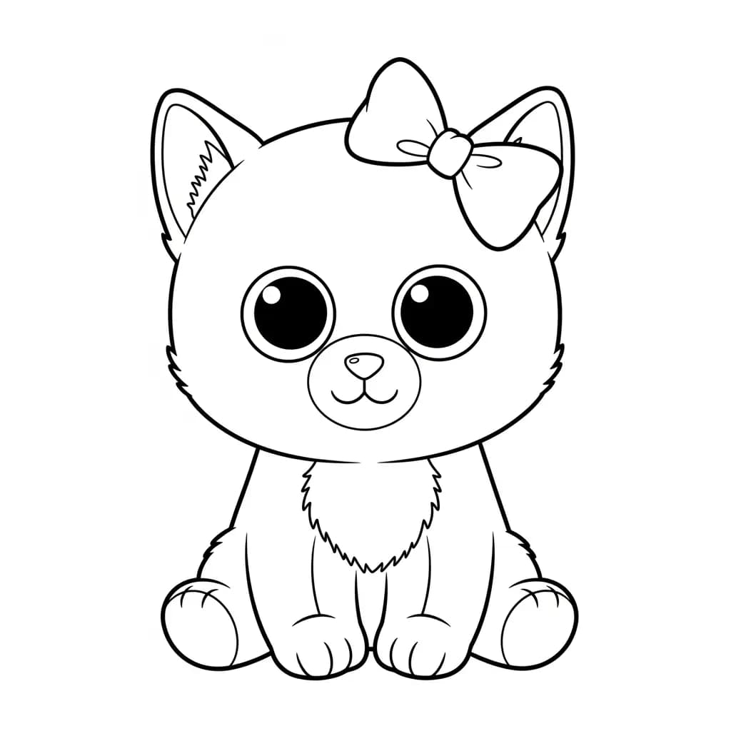 Desenhos de Ty Beanie Boo para Colorir
