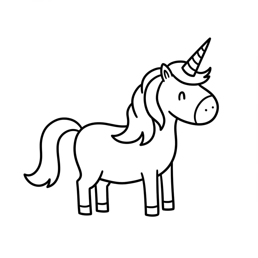 Desenhos de Unicórnio para Imprimir e Colorir