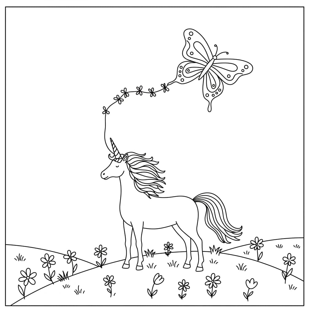 Desenhos de Unicórnio para Imprimir e Colorir