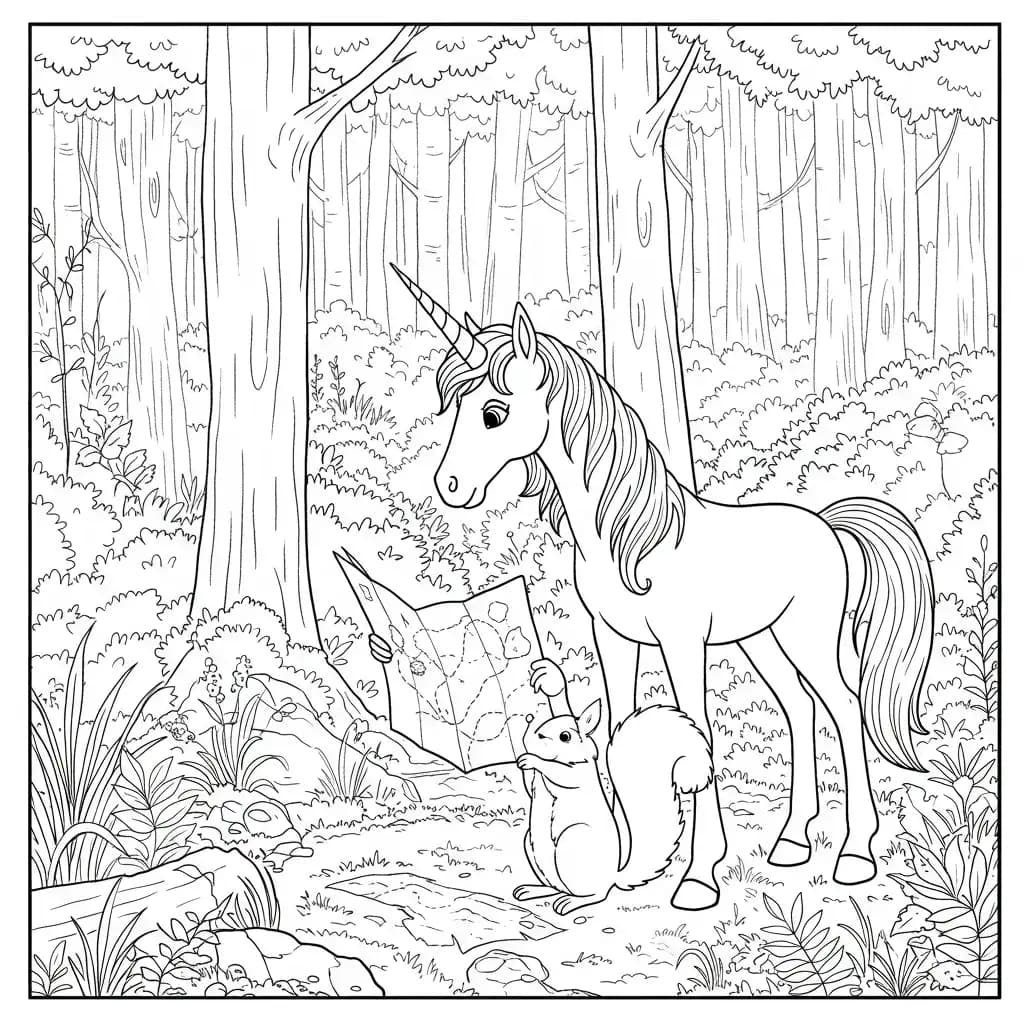 Desenhos de Unicórnio para Imprimir e Colorir