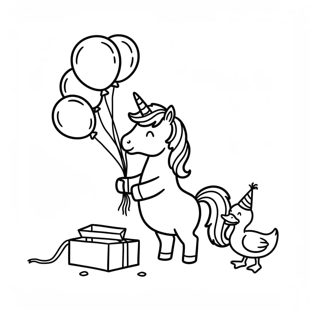 Desenhos de Unicórnio para Imprimir e Colorir