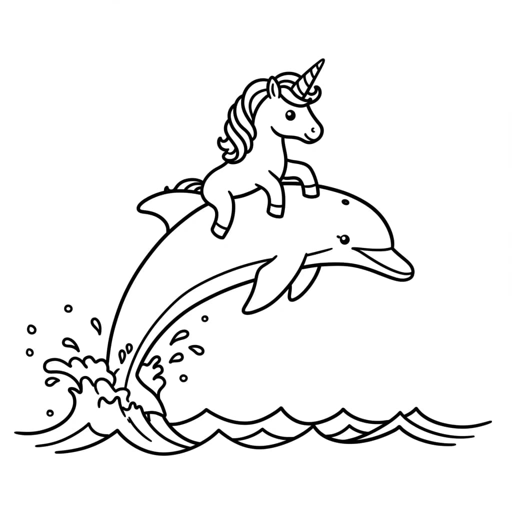 Desenhos de Unicórnio para Imprimir e Colorir