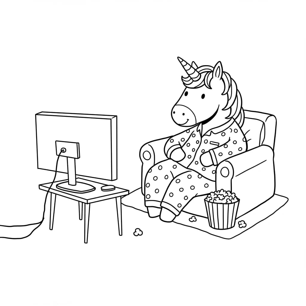 Desenhos de Unicórnio para Imprimir e Colorir