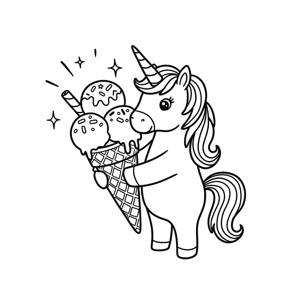 Desenhos de Unicórnio para Imprimir e Colorir