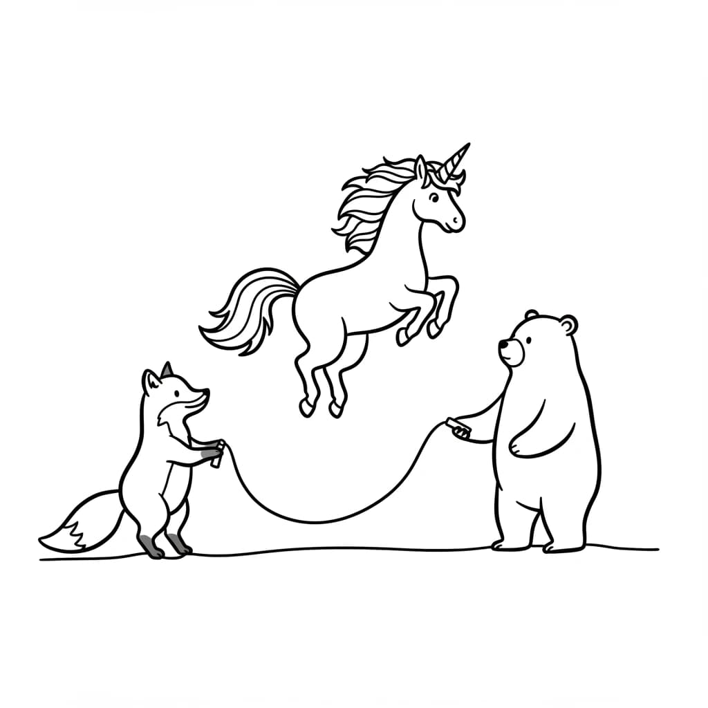 Desenhos de Unicórnio para Imprimir e Colorir