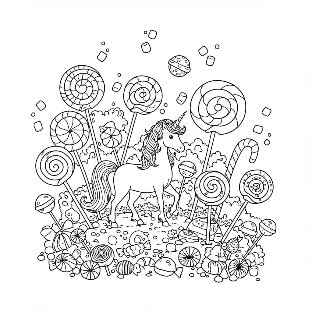 Desenhos de Unicórnio para Imprimir e Colorir