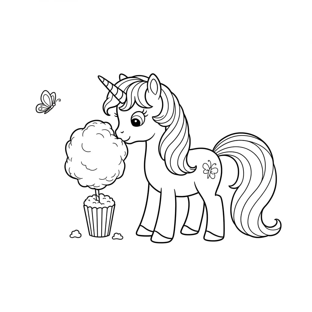 Desenhos de Unicórnio para Imprimir e Colorir