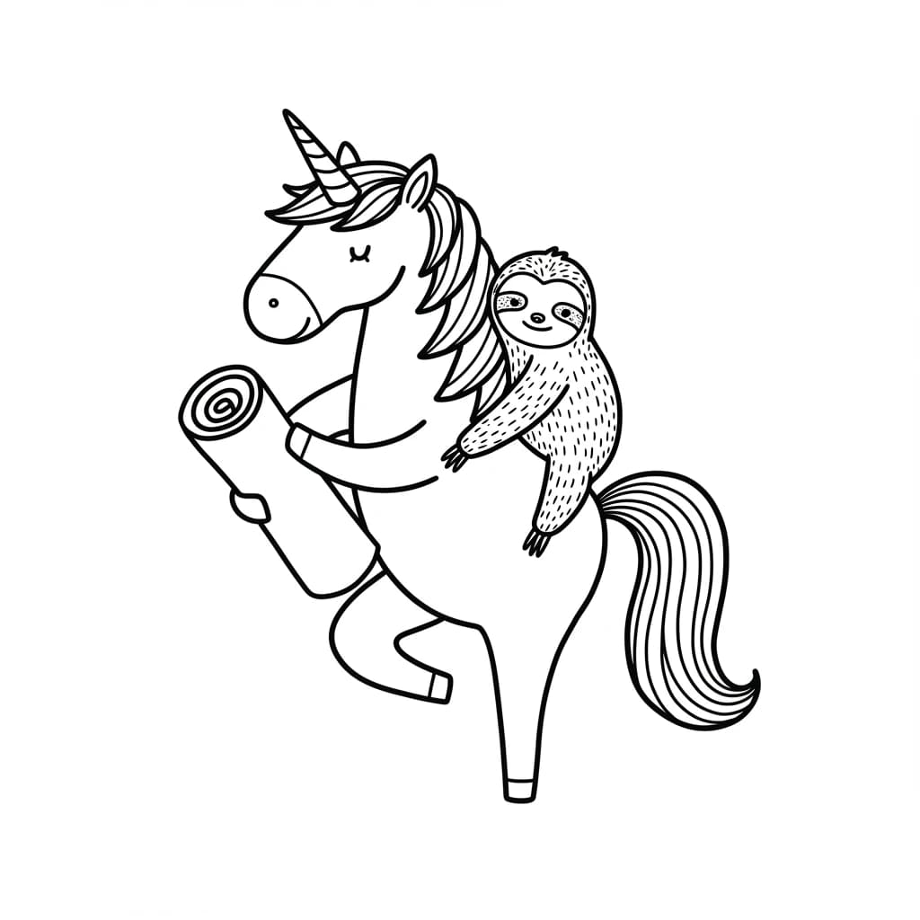 Desenhos de Unicórnio para Imprimir e Colorir