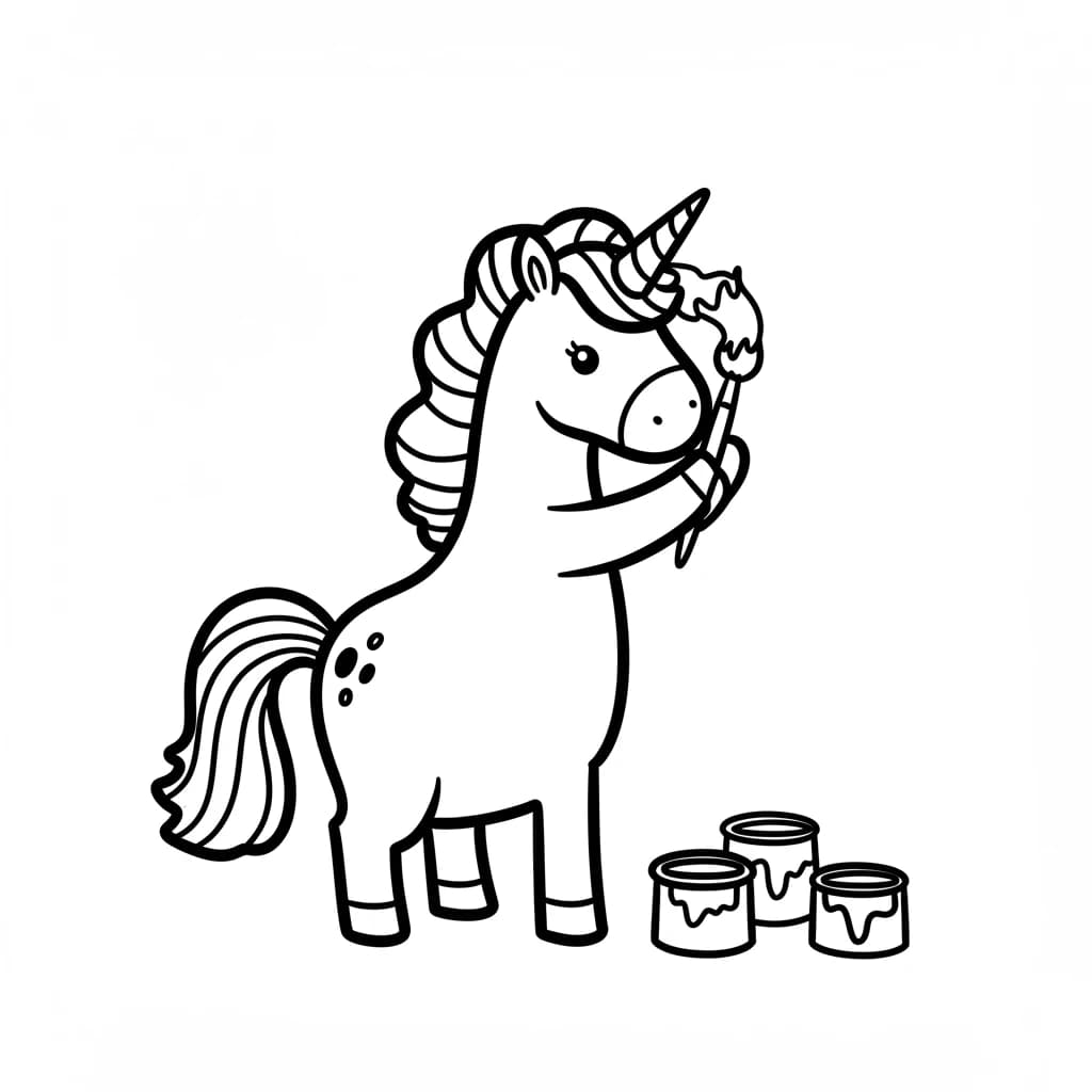 Desenhos de Unicórnio para Imprimir e Colorir