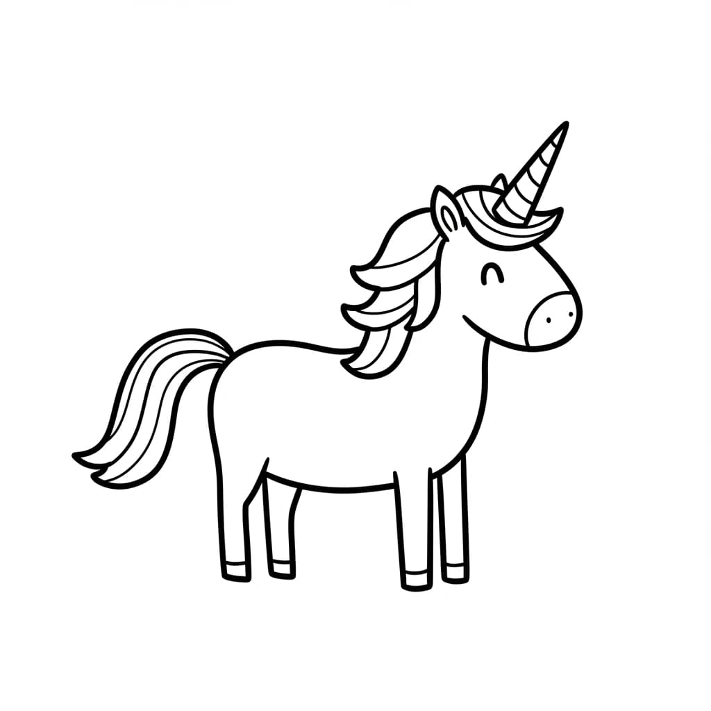 Desenhos de Unicórnio para Imprimir e Colorir
