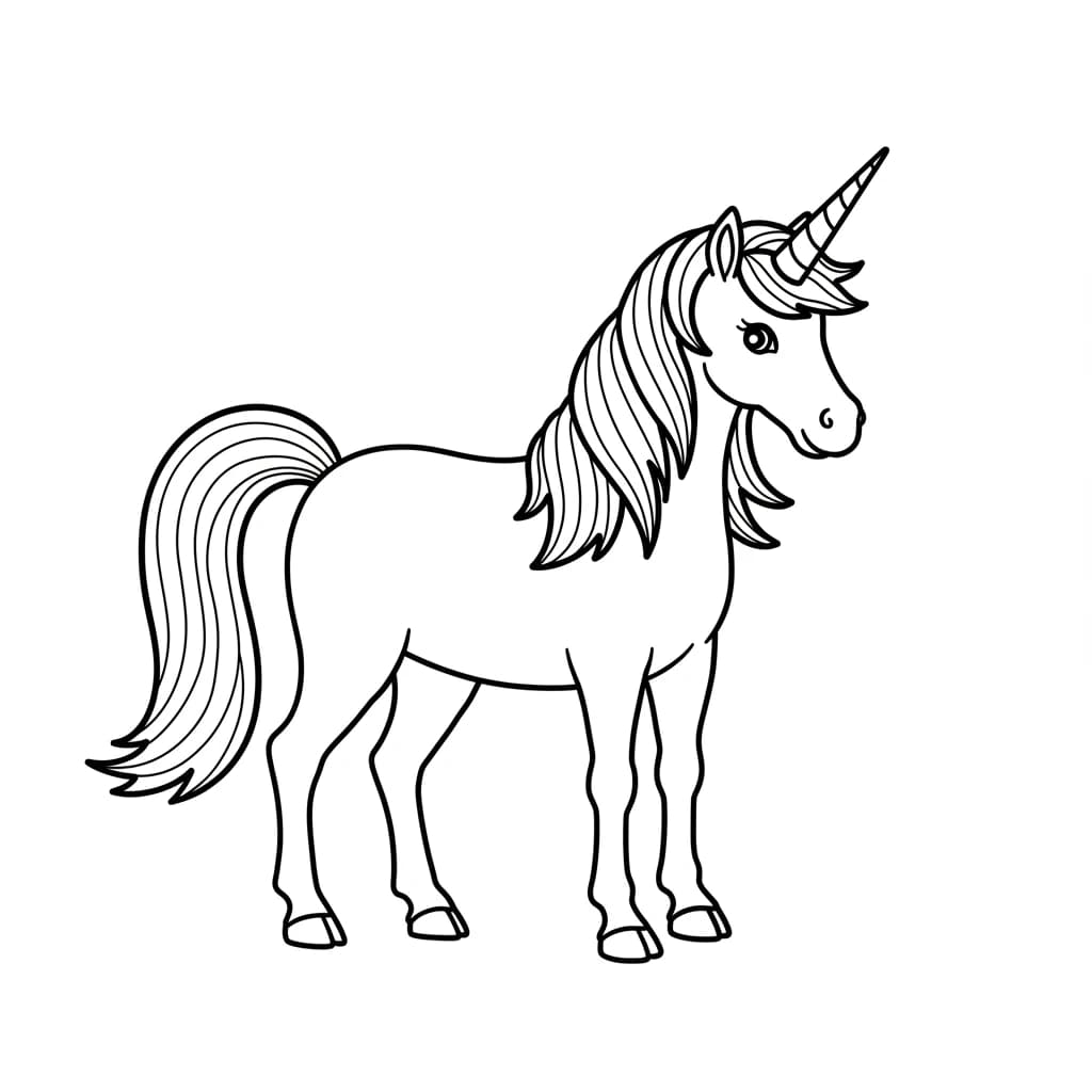 Desenhos de Unicórnio para Imprimir e Colorir