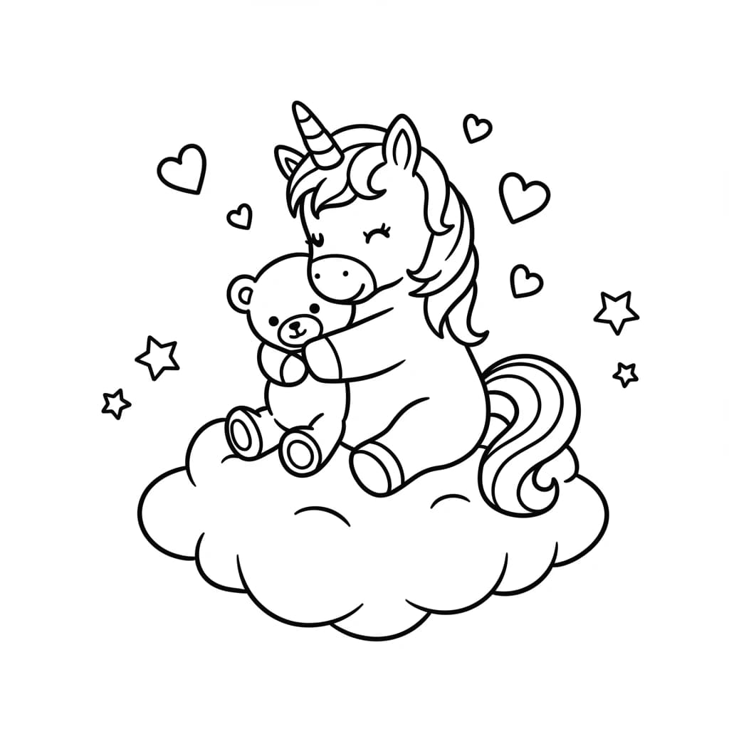 Desenhos de Unicórnio para Imprimir e Colorir
