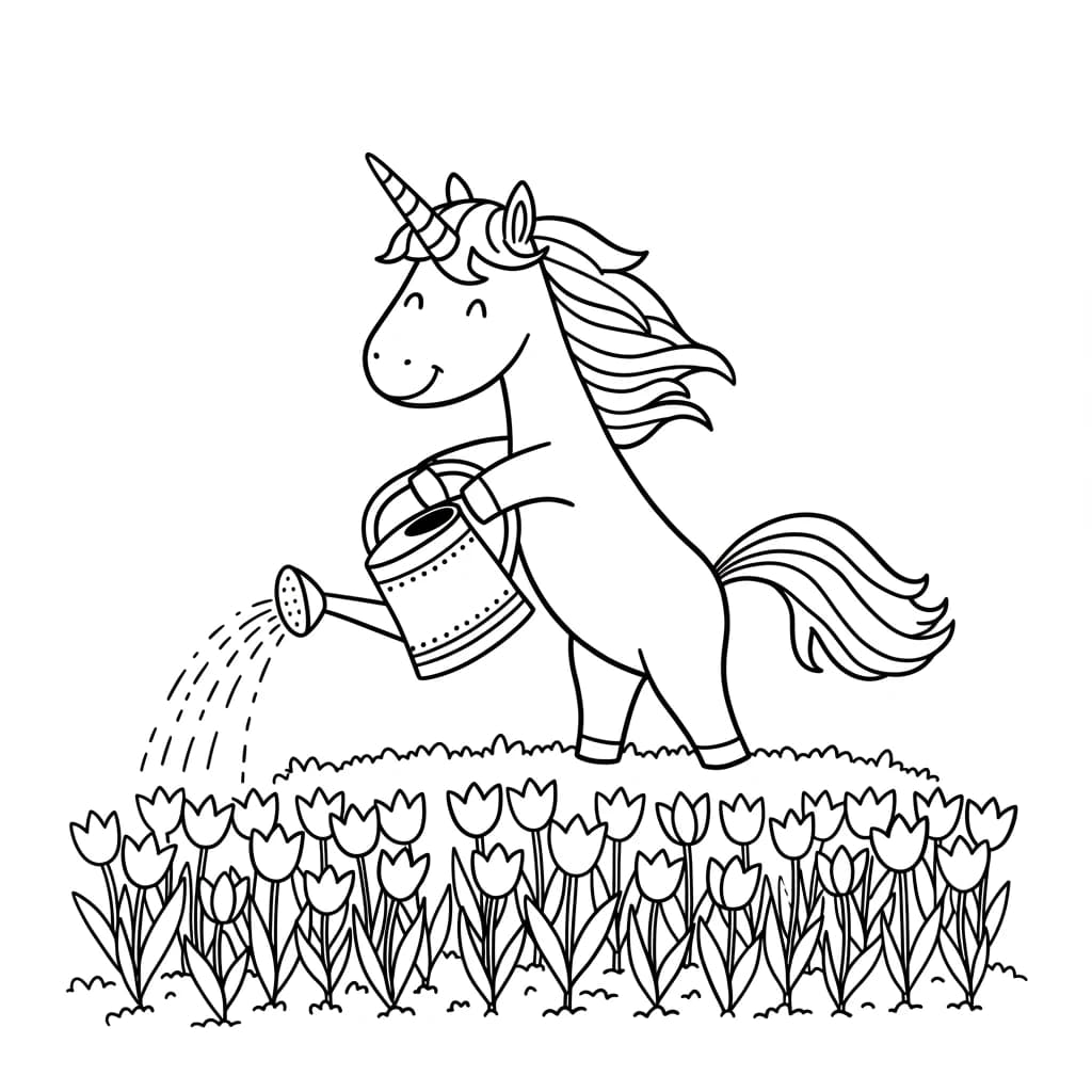 Desenhos de Unicórnio para Imprimir e Colorir