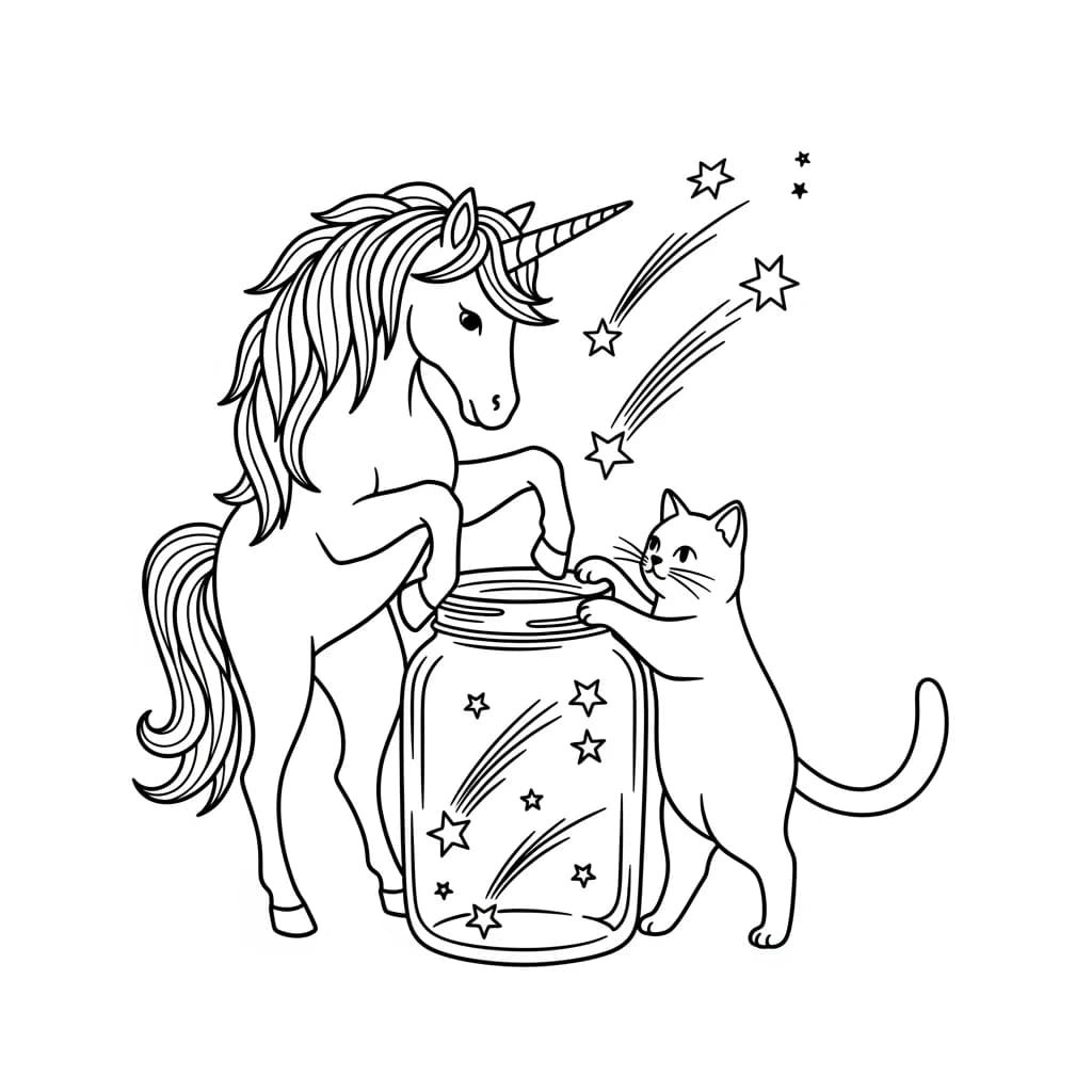 Desenhos de Unicórnio para Imprimir e Colorir