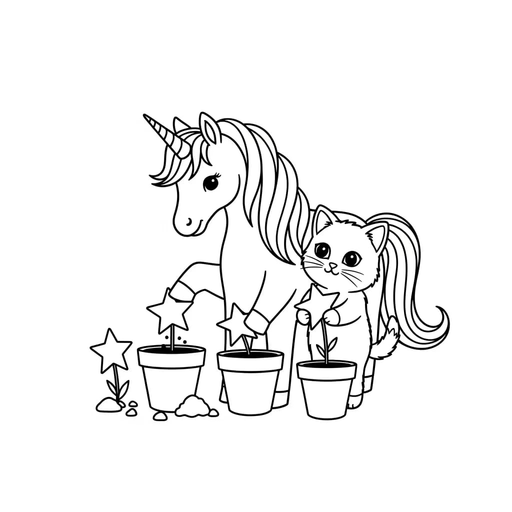 Desenhos de Unicórnio para Imprimir e Colorir